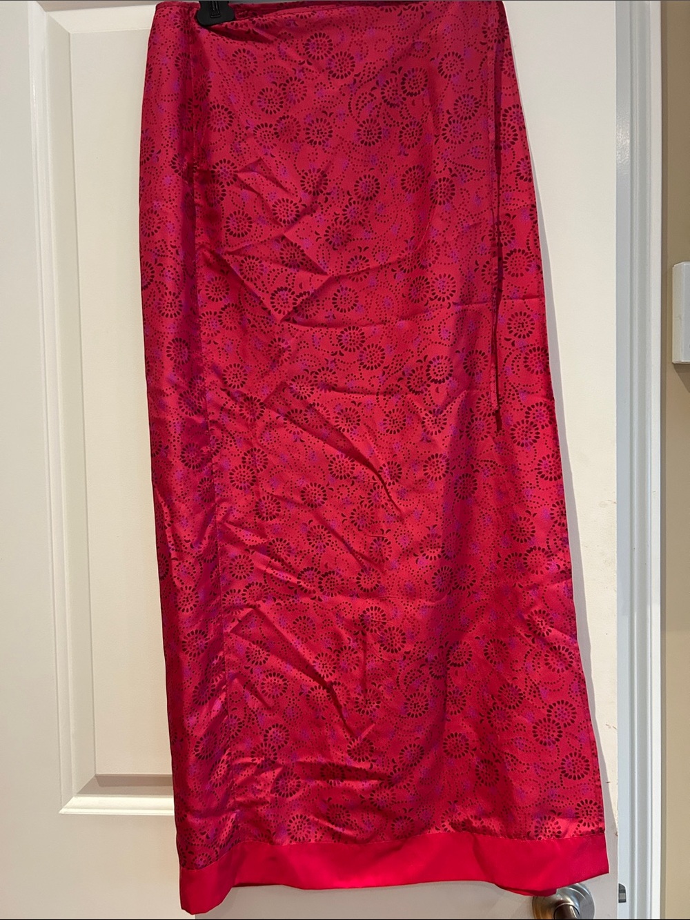 Express Fuchsia Floral Maxi Skirt